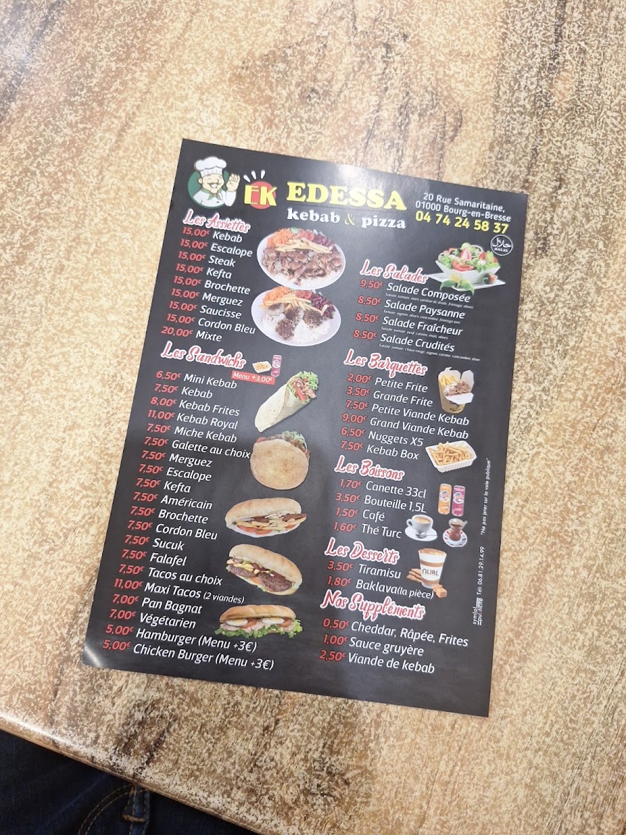 Edessa Kebab Menu - Image 1